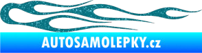Samolepka Plameny 024 Ultra Metalic tyrkysová