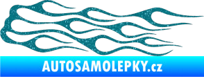 Samolepka Plameny 027 Ultra Metalic tyrkysová