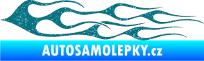 Samolepka Plameny 028 Ultra Metalic tyrkysová