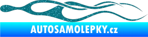 Samolepka Plameny 029 Ultra Metalic tyrkysová
