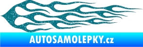 Samolepka Plameny 037 Ultra Metalic tyrkysová