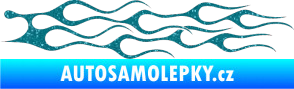Samolepka Plameny 044 Ultra Metalic tyrkysová