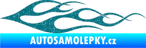 Samolepka Plameny 057 Ultra Metalic tyrkysová