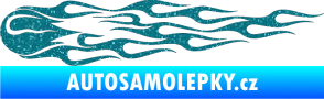 Samolepka Plameny 075 Ultra Metalic tyrkysová