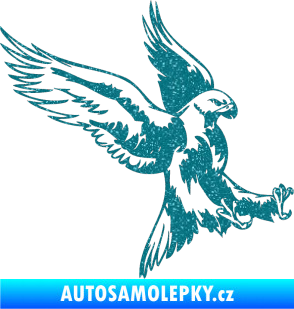 Samolepka Predators 003 pravá Ultra Metalic tyrkysová