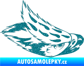 Samolepka Predators 022 pravá Ultra Metalic tyrkysová