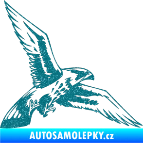 Samolepka Predators 026 pravá Ultra Metalic tyrkysová