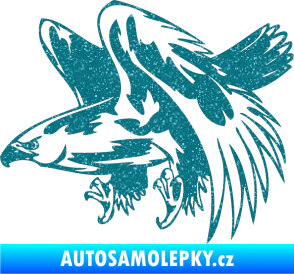 Samolepka Predators 034 levá Ultra Metalic tyrkysová