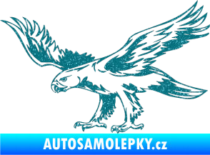 Samolepka Predators 043 levá Ultra Metalic tyrkysová
