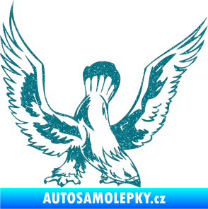 Samolepka Predators 051 pravá Ultra Metalic tyrkysová