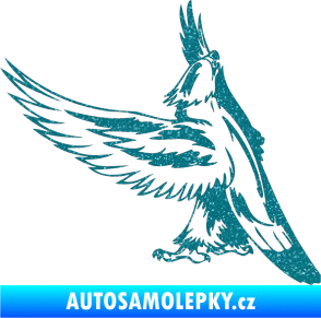 Samolepka Predators 054 levá orel Ultra Metalic tyrkysová