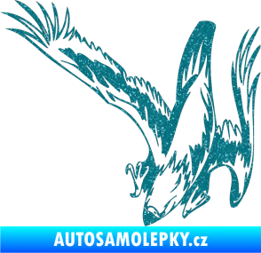 Samolepka Predators 069 levá Ultra Metalic tyrkysová