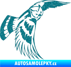 Samolepka Predators 081 pravá sova Ultra Metalic tyrkysová
