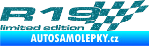 Samolepka R19 limited edition pravá Ultra Metalic tyrkysová