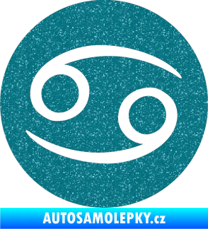 Samolepka Rak 001 - horoskop Ultra Metalic tyrkysová