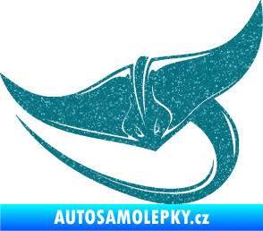 Samolepka Rejnok 001 levá Ultra Metalic tyrkysová
