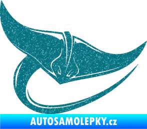 Samolepka Rejnok 001 pravá Ultra Metalic tyrkysová
