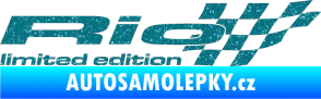 Samolepka Rio limited edition pravá Ultra Metalic tyrkysová