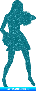 Samolepka Roztleskávačka 003 pravá Ultra Metalic tyrkysová