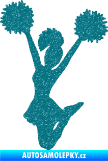 Samolepka Roztleskávačka 004 levá Ultra Metalic tyrkysová