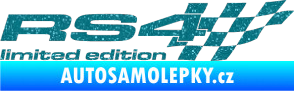 Samolepka RS4 limited edition pravá Ultra Metalic tyrkysová