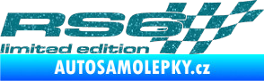 Samolepka RS6 limited edition pravá Ultra Metalic tyrkysová