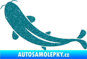 Samolepka Ryba 001 levá Ultra Metalic tyrkysová