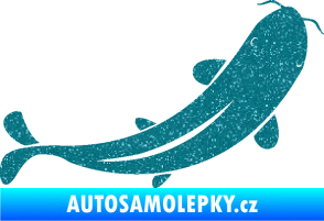 Samolepka Ryba 001 pravá Ultra Metalic tyrkysová