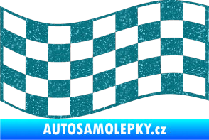Samolepka Šachovnice 009 Ultra Metalic tyrkysová