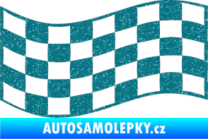 Samolepka Šachovnice 010 Ultra Metalic tyrkysová