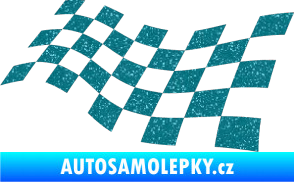 Samolepka Šachovnice 014 Ultra Metalic tyrkysová