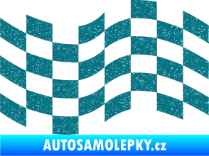 Samolepka Šachovnice 022 Ultra Metalic tyrkysová