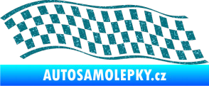 Samolepka Šachovnice 057 Ultra Metalic tyrkysová