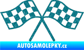 Samolepka Šachovnice 065 Ultra Metalic tyrkysová
