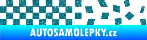 Samolepka Šachovnice 082 Ultra Metalic tyrkysová
