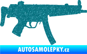 Samolepka Samopal 001 pravá Ultra Metalic tyrkysová
