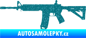 Samolepka Samopal 004 levá Ultra Metalic tyrkysová