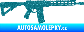 Samolepka Samopal 007 pravá Ultra Metalic tyrkysová