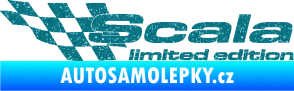 Samolepka Scala limited edition levá Ultra Metalic tyrkysová