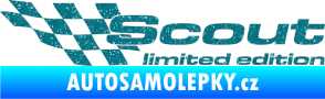 Samolepka Scout limited edition levá Ultra Metalic tyrkysová
