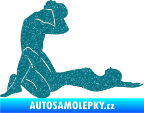 Samolepka Sexy siluety 010 Ultra Metalic tyrkysová