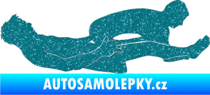 Samolepka Sexy siluety 029 Ultra Metalic tyrkysová