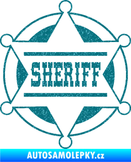 Samolepka Sheriff 004 Ultra Metalic tyrkysová