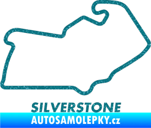 Samolepka Okruh Silverstone Ultra Metalic tyrkysová