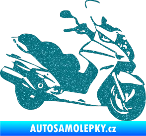 Samolepka Skůtr pravá Ultra Metalic tyrkysová