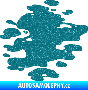 Samolepka Skvrna 001 pravá kaňka Ultra Metalic tyrkysová
