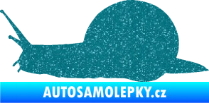 Samolepka Šnek 001 levá Ultra Metalic tyrkysová