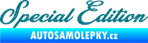 Samolepka Special edition 003 nápis Ultra Metalic tyrkysová