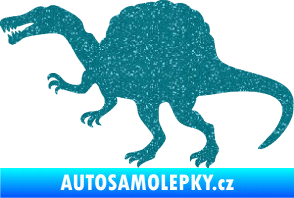 Samolepka Spinosaurus 001 levá Ultra Metalic tyrkysová
