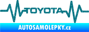 Samolepka Srdeční tep 022 toyota Ultra Metalic tyrkysová